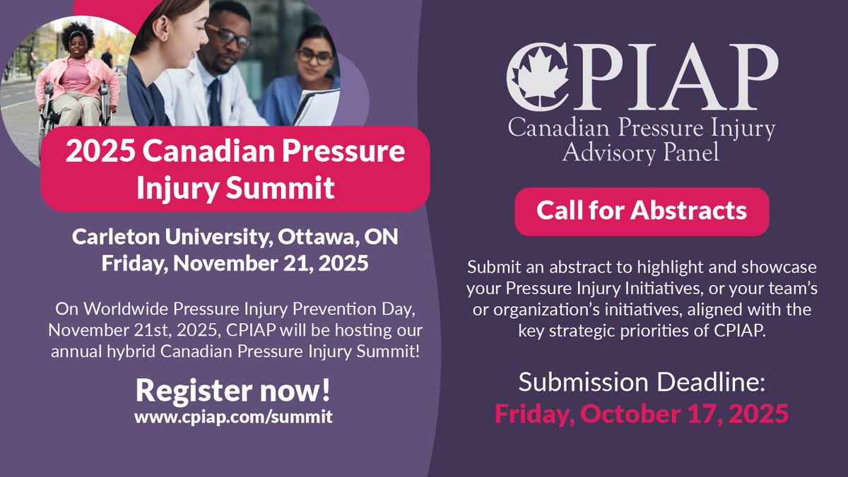 Canadian Pressure Injury Advisory Panel - CPIAP tweet media