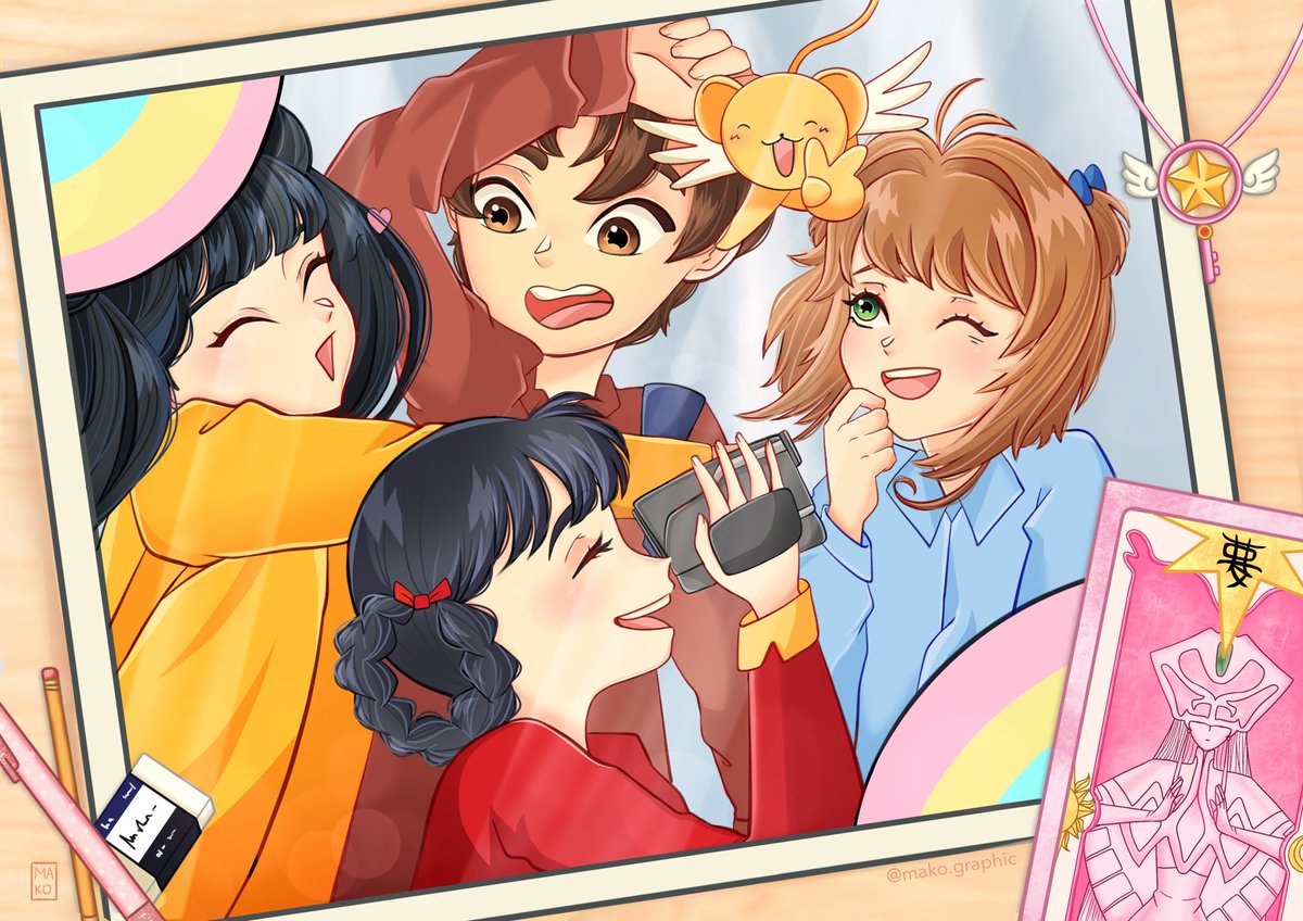 redraw of that very cute sakura scene 🌸 #CardCaptorSakura