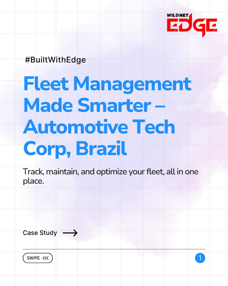 wildnetedge's tweet photo. When your fleet stops guessing and starts knowing.

From “Where’s that truck?” to “We’ve got eyes on every vehicle,” Automotive Tech Corp now runs like clockwork. Predictive maintenance? Check. Real-time tracking?

@wildnettech 

#BuiltWithEdge #AITech #AIFirst #WildnetEdge https://t.co/Vdygl2ZJBR