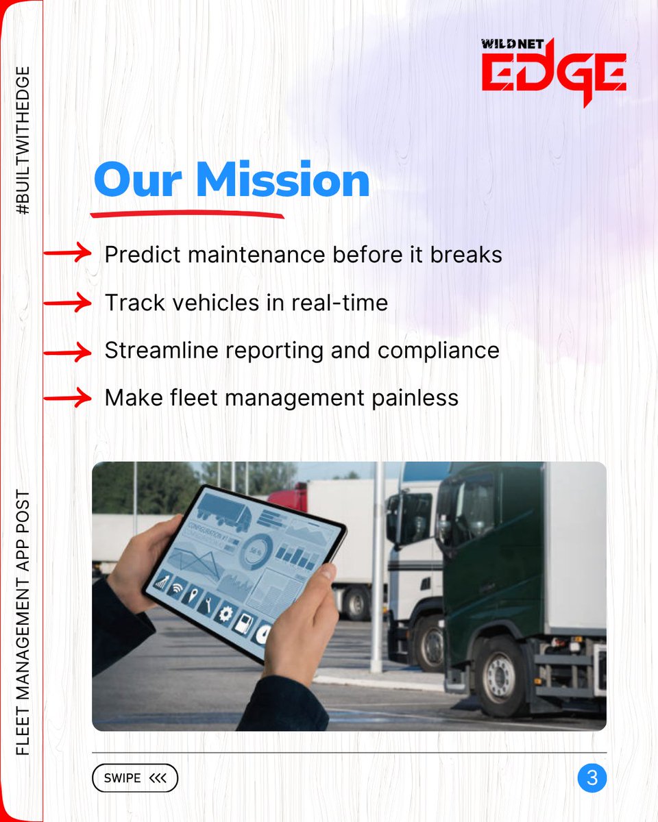 wildnetedge's tweet photo. When your fleet stops guessing and starts knowing.

From “Where’s that truck?” to “We’ve got eyes on every vehicle,” Automotive Tech Corp now runs like clockwork. Predictive maintenance? Check. Real-time tracking?

@wildnettech 

#BuiltWithEdge #AITech #AIFirst #WildnetEdge https://t.co/Vdygl2ZJBR