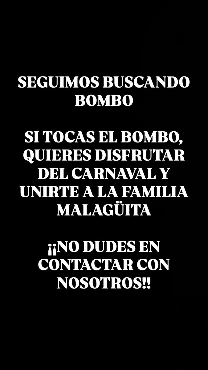 ¡¡¡ATENCIÓN FAMILIA!!! <a href="/CarnavalMLG/">Carnaval de Málaga</a> #CoacMlg