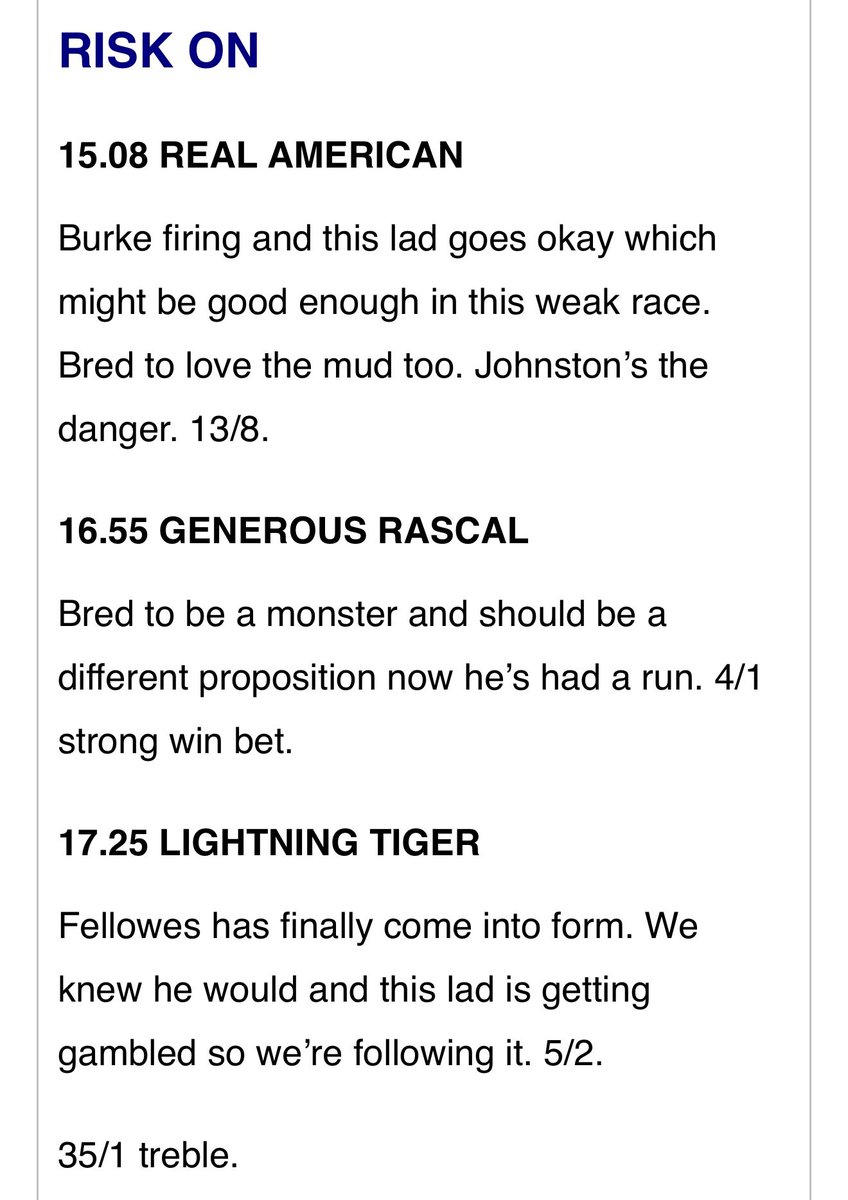 the racing newsletter tweet media