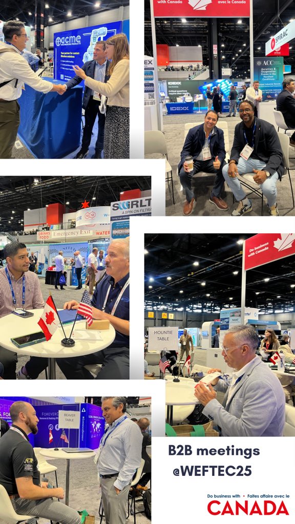 🤝 Jour 2 à #WEFTEC25
Des entreprises 🇨🇦 et 🇬🇹 explorent des partenariats en eau lors de rencontres B2B avec le soutien du Service des délégués commerciaux.
#GuatemalaCanada #TechnologieDeLEau <a href="/TCS_SDC/">Trade Commissioner Service</a>