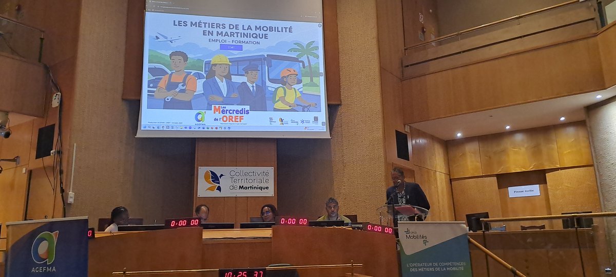 LadomOfficiel's tweet image. #LADOM Martinique a participé ce matin à une rencontre sur le thème des métiers de la mobilité en #Martinique. Evénement organisé à la @CTM_Martinique par l'Observatoire Régional et de la Formation avec le concours de l'@OPCO_Mobilites  L'@InseeFr et @FTravail_972