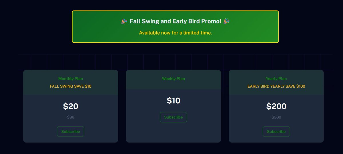 fantasygolfbag's tweet image. Sanderson Farms Data, Content, Projections and Sims are up this week...

and through November we have our Early Bird special and Fall Swing promos for those continuing to play PGA DFS this fall.
fantasygolfbag.com