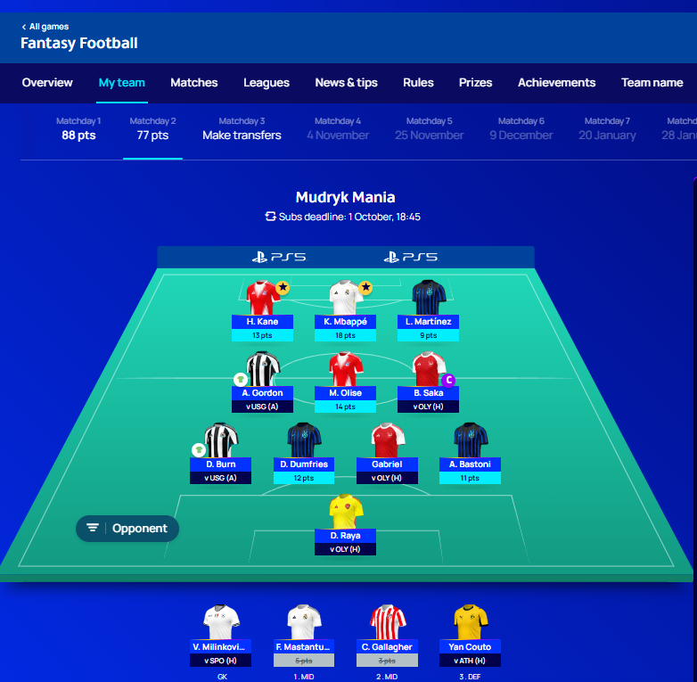 EdvixFPL's tweet photo. @denis_fpl 4.1 in the bank Doku to Saka ? https://t.co/W4wgVh3z1J