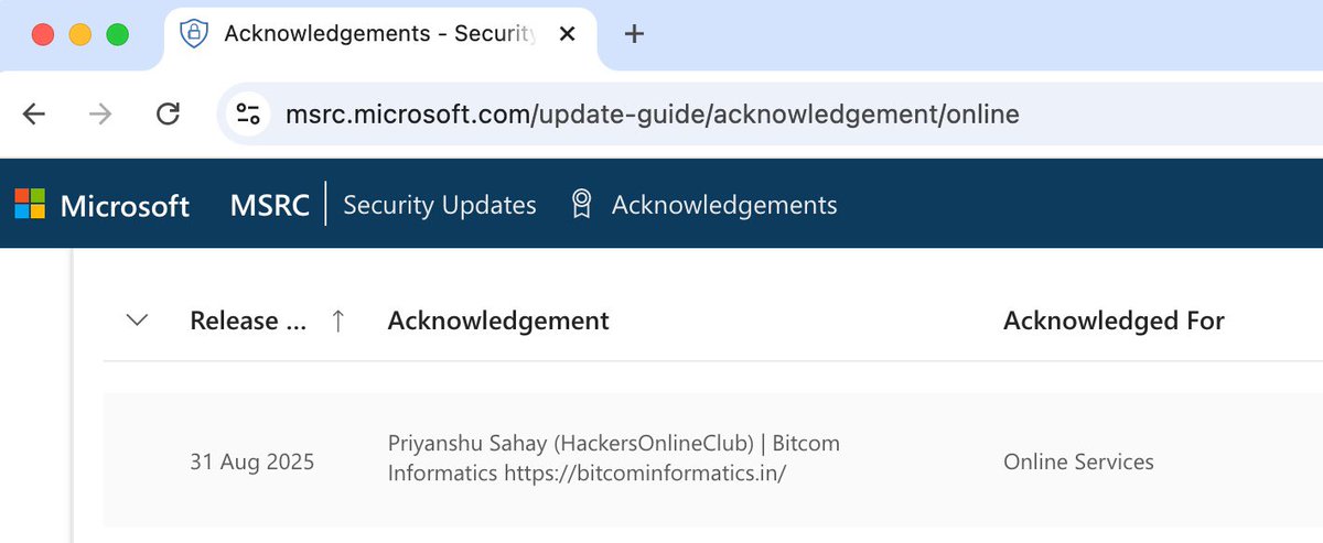 Thank You <a href="/Microsoft/">Microsoft</a> and <a href="/MSFTResearch/">Microsoft Research</a> - Hall of Fame By Microsoft 4th time 😇