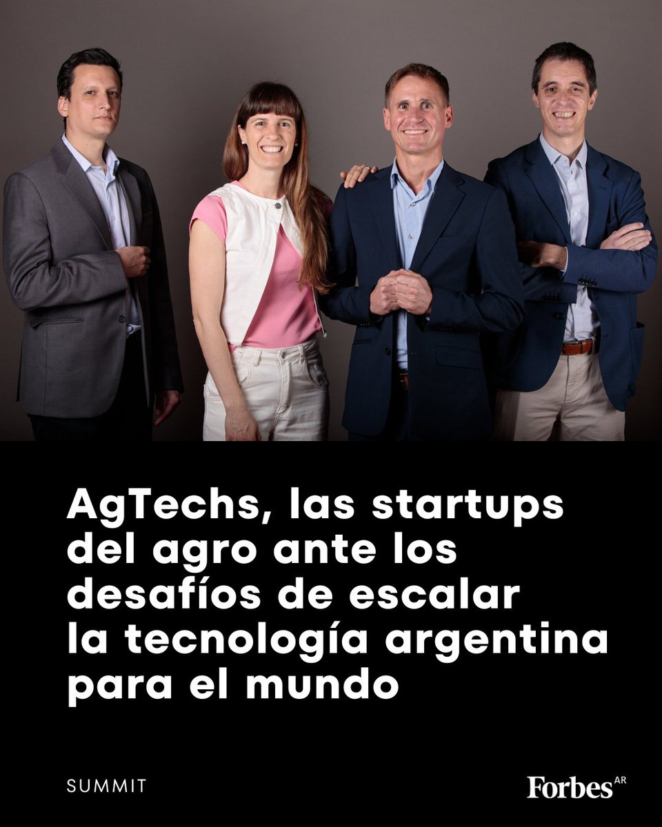 Federico Bert (IICA), Esteban Hernando (Calice), Julia Roulet (Syocin Bio) y Gustavo Serenelli (Deloitte) en el #ForbesAgroSummit: las AgTechs argentinas enfrentan el desafío de escalar innovación con acceso limitado a capital.

🔗forbesargentina.com/summit/agtechs…