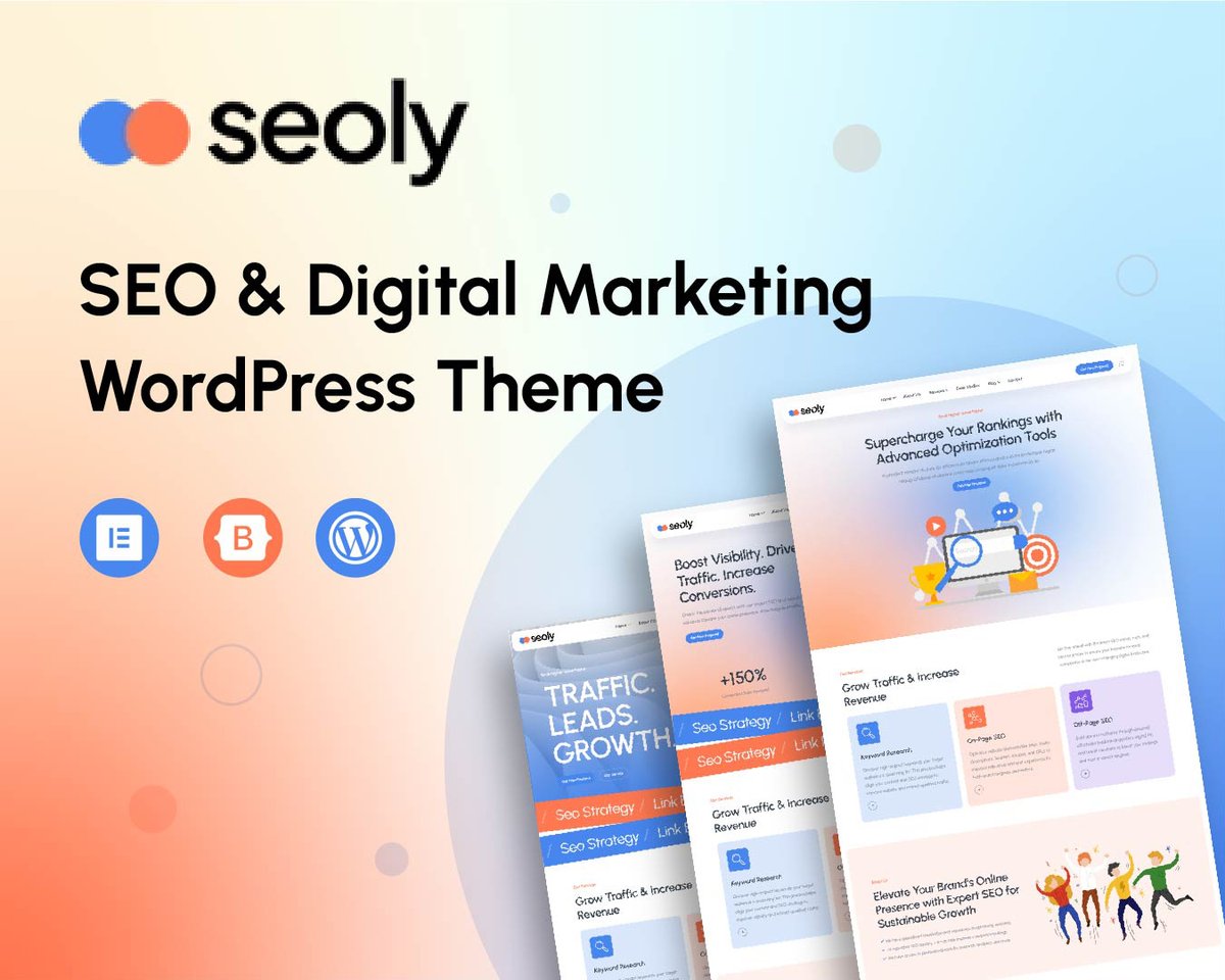 ReactTheme's tweet image. 🚀 Just launched: Seoly — SEO & Digital Marketing WordPress Theme 🎉
🎨 Built with Elementor
⚡ Fast, SEO-Optimized
🧱 Header, Footer & Mega Menu Builders
📱 Fully Responsive
👉 reactheme.com/products/wordp…
#WordPressTheme #SEO #DigitalMarketing #ThemeForest #ReacThemes