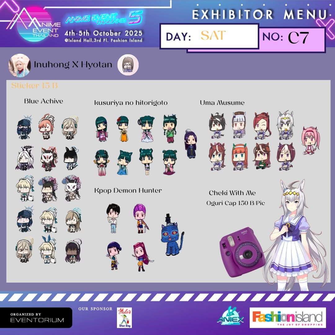 Meet me at anime event Thailand 4 Oct 2025 

facebook.com/photo/?fbid=65…