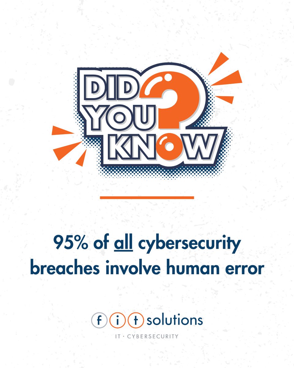 Most breaches aren’t “Hollywood hacks.”
They start with mistakes like weak passwords, shady links &amp; bad downloads.

The good news? You can prevent them.
✔️ Use a password manager
✔️ Turn on MFA
✔️ Think before you click

#cybersecurity #dataprotection #infosec #cyberawareness