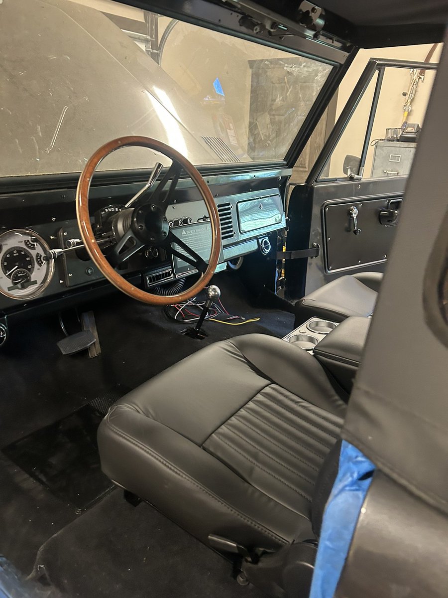 fastback1981's tweet photo. 69 Bronco is now rolling under its own power. Building cars from scratch takes time and attention to detail. https://t.co/Reywc4KIP2