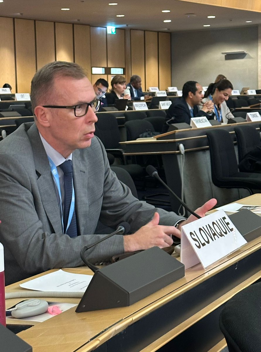 🇸🇰presented today under HRC item 9 annual joint statement by the Slavkov format S3 supported by over 50 countries addressing the scourge of antisemitism. No crisis can justify racial violence &amp; hatred against Jews or any other religious &amp; ethnical community all over the world.