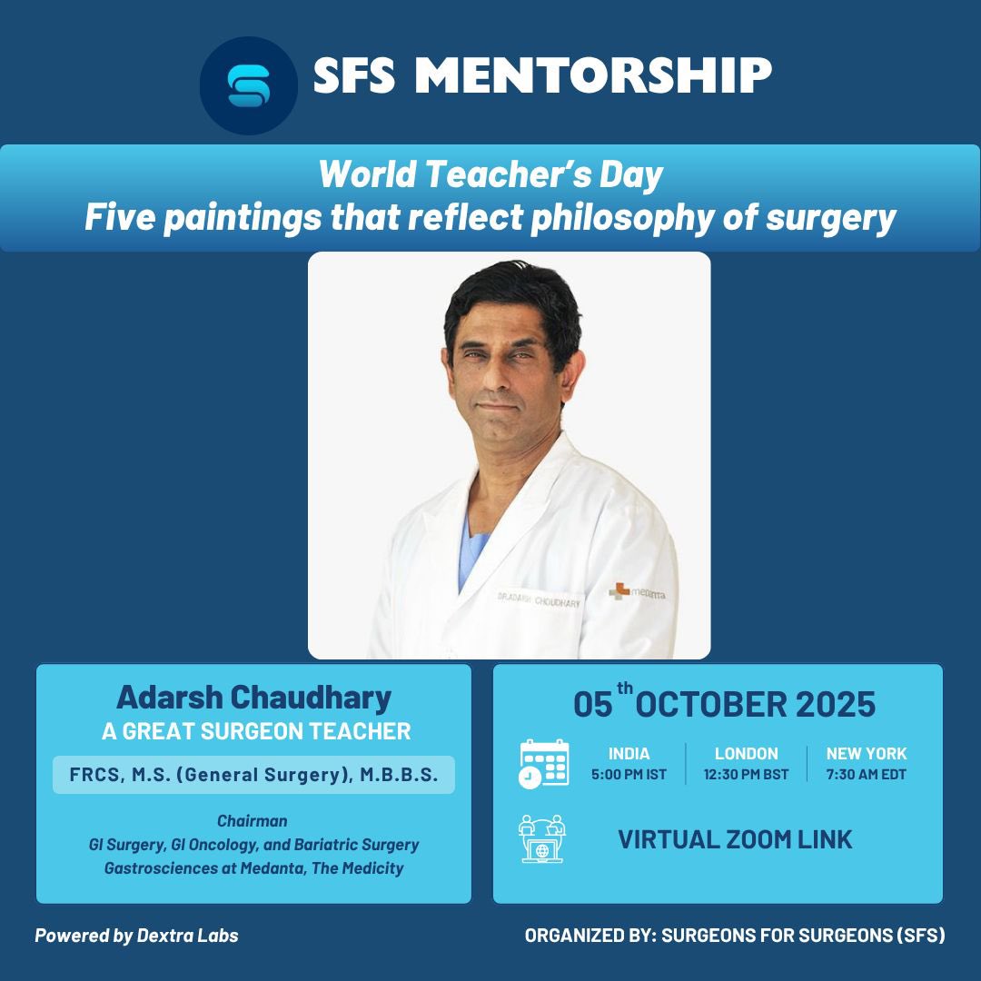 Don’t miss this Sunday’s Mentorship Session on World Teacher’s Day!
Register here: us06web.zoom.us/webinar/regist…
<a href="/Shrikhande_SV/">Shailesh V. Shrikhande</a> <a href="/drdkulkarni/">Dhananjay Kulkarni</a> <a href="/harsh_kanhere/">Harsh Kanhere</a> <a href="/pjshukla/">Parul J Shukla</a> <a href="/SyedAAhmad5/">Syed A. Ahmad</a>