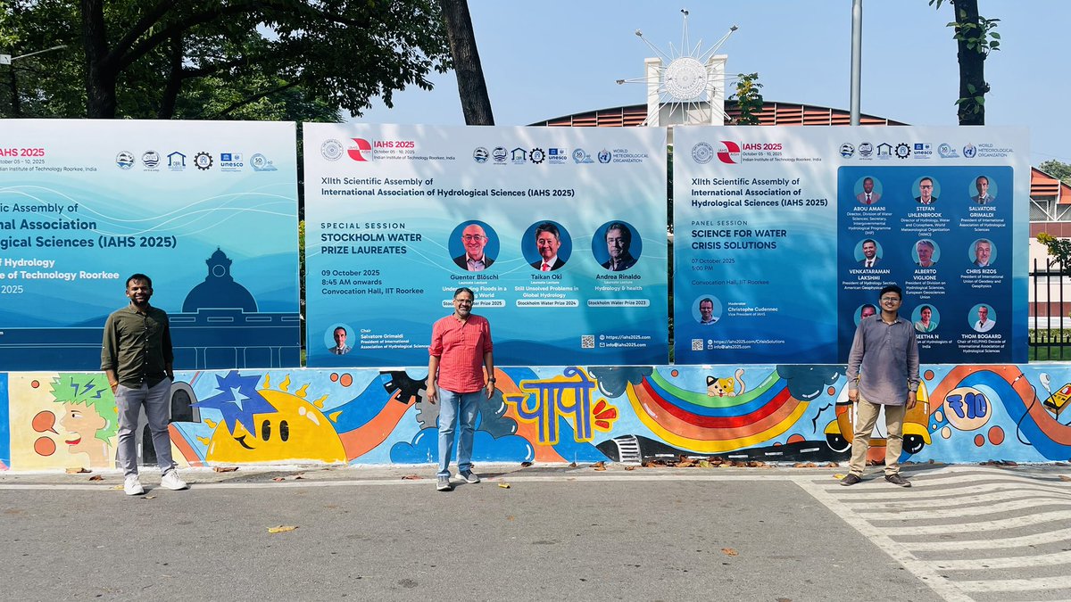 Ank_iitR's tweet image. #IAHS2025
The @iitroorkee campus is getting ready to welcome 700+ delegates around the world for @IAHS_AISH Scientific Assembly 2025.
@hydrology_IITR 
@NIH_Hydrology 
@CSIR_CBRI