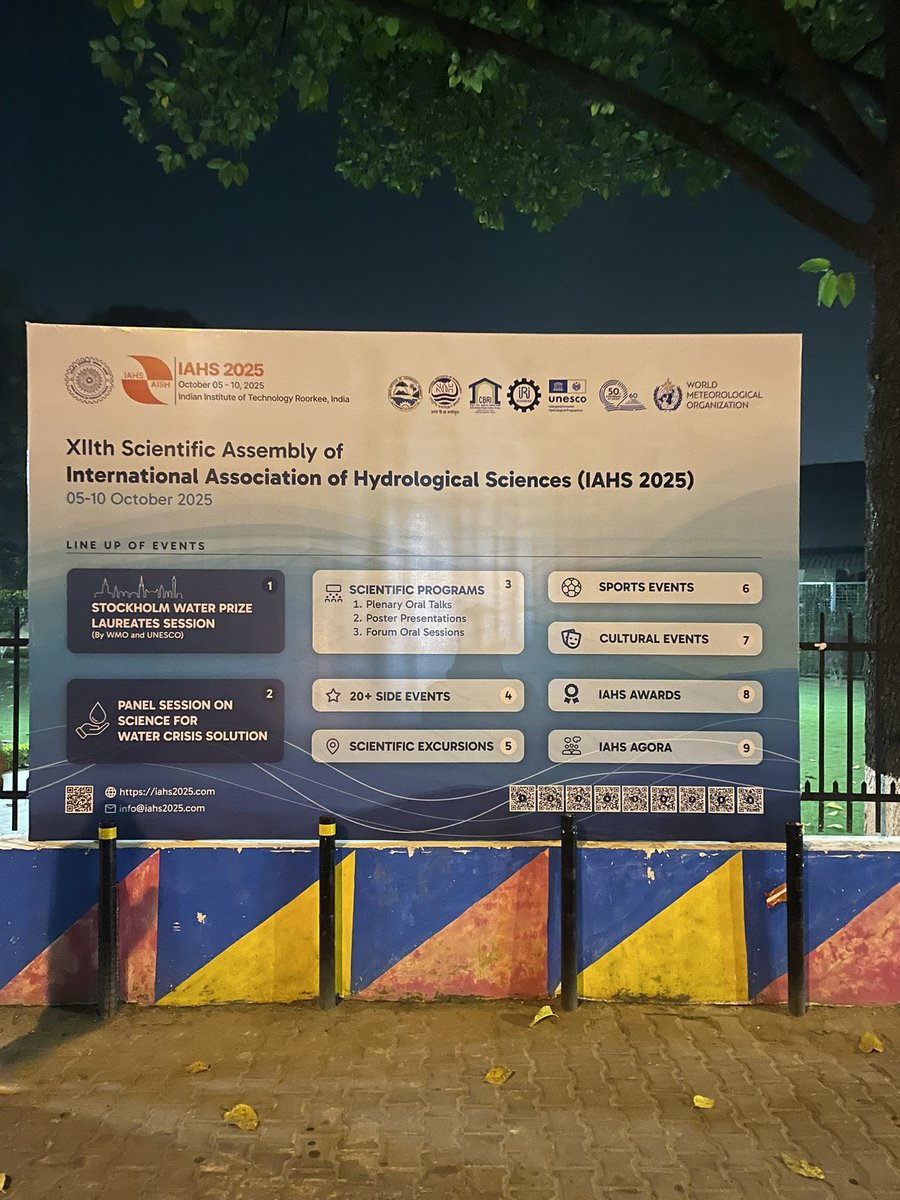 Ank_iitR's tweet image. #IAHS2025
The @iitroorkee campus is getting ready to welcome 700+ delegates around the world for @IAHS_AISH Scientific Assembly 2025.
@hydrology_IITR 
@NIH_Hydrology 
@CSIR_CBRI