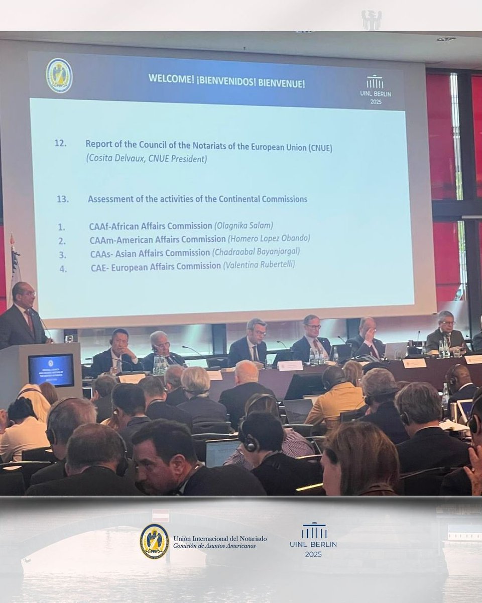 La Fen Informa: 📑 Durante la Asamblea, el Dr. Homero López Obando, quien participa del encuentro que se realiza en Berlín, capital de Alemania, presentó el informe de gestión de la Comisión de Asuntos Americanos (CAAm).

Más información aquí: bit.ly/4pLFsLT