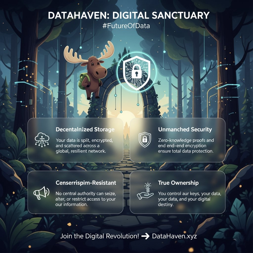 syednatiqImran's tweet image. Tired of centralized data risk? 🚨 DataHaven is the decentralized solution built for the future. It offers a censorship-resistant, verifiable network where data remains sovereign, immutable, and under the owner&apos;s control. Data security redefined.
#DataHaven #DecentralizedStorage