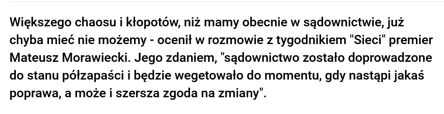 <a href="/BartoszLewand20/">Bartosz Lewandowski</a> Pańska obłuda i hipokryzja wystrzeliła już powyżej szczytów Himalajów! Czysto pisowski TK niezależny!🤣🤣🤣
Plujecie na wszystkie propozycje wspólnego rozwiązania bałaganu jaki zrobił pis w wymiarze sprawiedliwości aby przejąć go na własność!

Morawiecki grudzień 2022👇👇👇