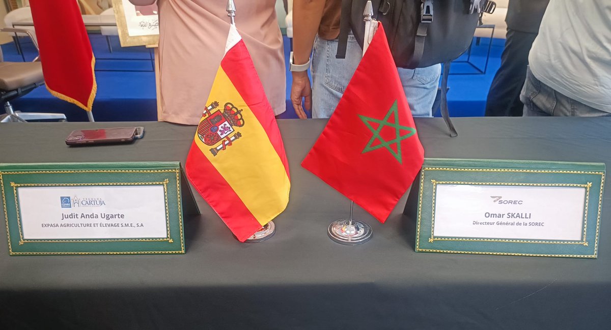 Yeguada_Cartuja's tweet photo. 🤝 Yeguada Cartuja Hierro del Bocado y SOREC han firmado un convenio para impulsar la cooperación en ganadería, ciencia y cultura ecuestre🐴

El acuerdo fomentará la cría conjunta, la investigación genética y el intercambio profesional entre España y Marruecos🇪🇸🇲🇦 https://t.co/RmSbadlU85