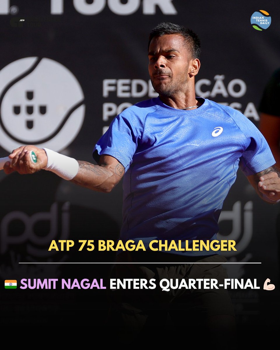 Sumit Nagal moved past 2nd seed and former World No.49 Roberto Carballes Baena in the 2nd round of the ATP 75 Braga Challenger on clay

Baena chose to retire at 4-1 down in Set 2 after having won Set 1

Nagal will face the fast-rising 21 year old 🇭🇷 Luka Mikrut (ATP #242) next on