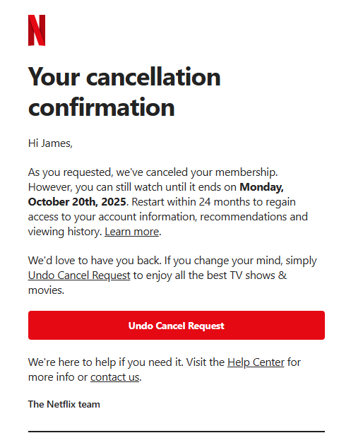 Jamie07404155's tweet photo. Goodbye Netflix https://t.co/vEqzJVhTQ9