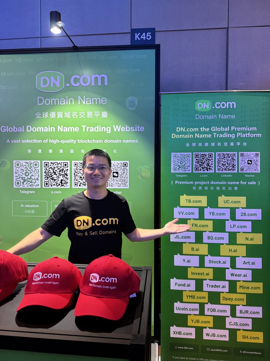 domainname's tweet photo. https://t.co/1qH1YAbiNO received hundreds of cryptocurrency enthusiasts from all over the world at the Token2049 booth in Singapore. 
They were also using https://t.co/1qH1YAbiNO to learn about top-level domain names, a digital asset with a 40-year history. 
The vast majority of people continued to believe that a good domain name is important.
