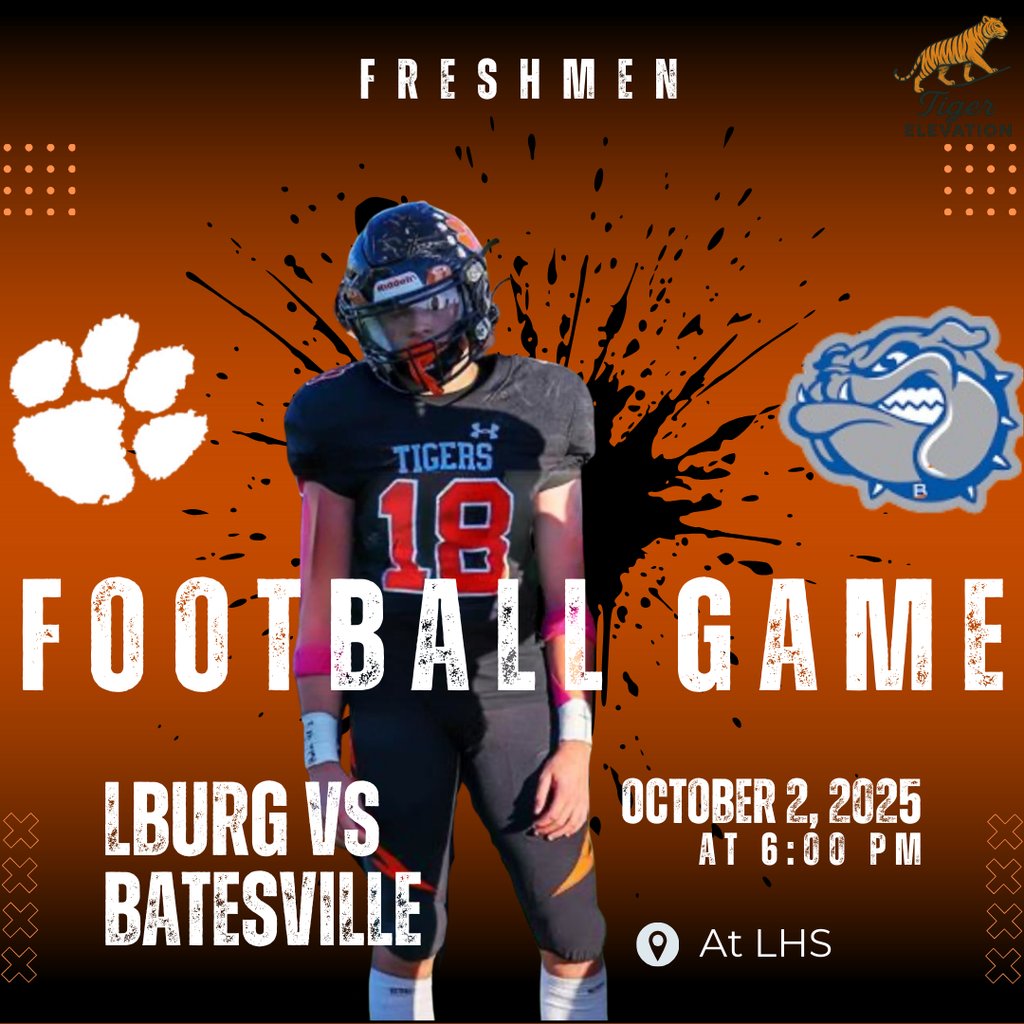🔥🐅Come support the freshmen Lburg tigers take on the Batesville bulldogs!! 🐅🔥
 #tigers