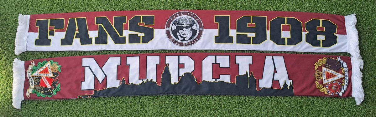 fans1908rmucf's tweet photo. Nueva bufanda de raso. Este viernes, antes del partido Real Murcia - Sevilla Atlético, empezaremos a repartirlas a quienes la pagasteis. https://t.co/rdtheFsX6g
