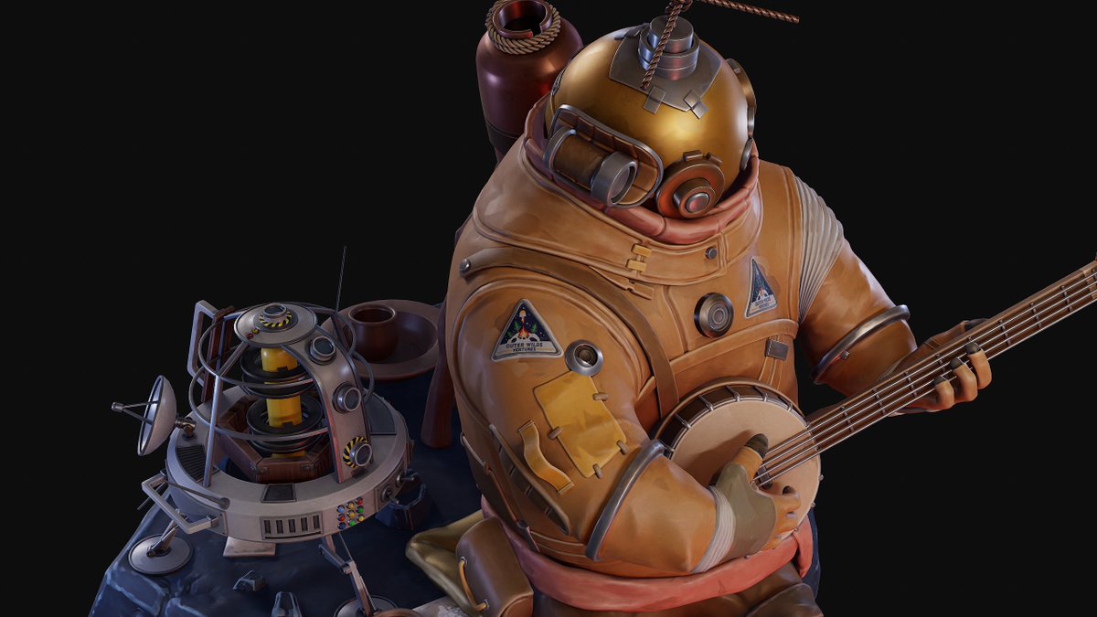 CarlosRomeroFNX's tweet photo. 🪐Riebeck, from Outer Wilds💫

This model is intended for 3D printing, as a 16x14 cm miniature.

I have added my own details to the model to enrich de miniature, and adjusted different elements to ensure proper printing.

Check this out at my Artstation: https://t.co/1cjgAZH2wg https://t.co/F8Xo6A3j8k