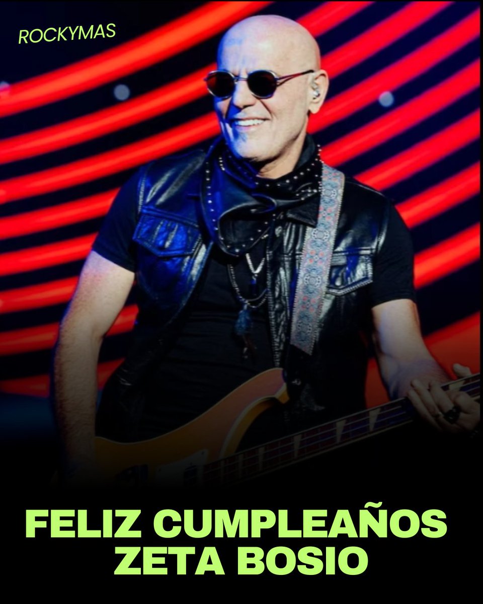 El 1 de octubre de 1958 nace Zeta Bosio, bajista de Soda Stereo. 🎸