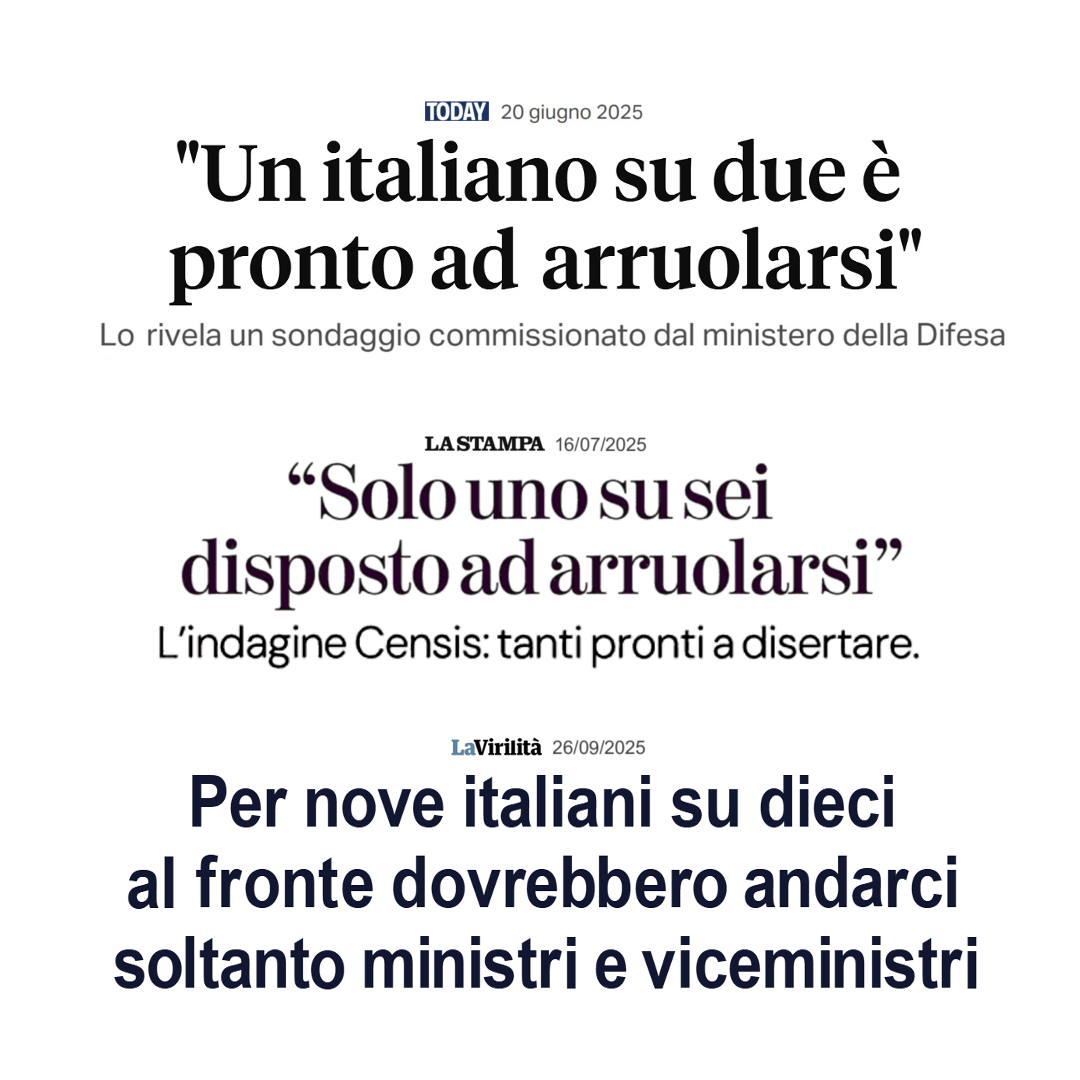 "Armiamoci e partite!" Cit.
#crosetto #RussiaUkraineWar #governomeloni #CDX