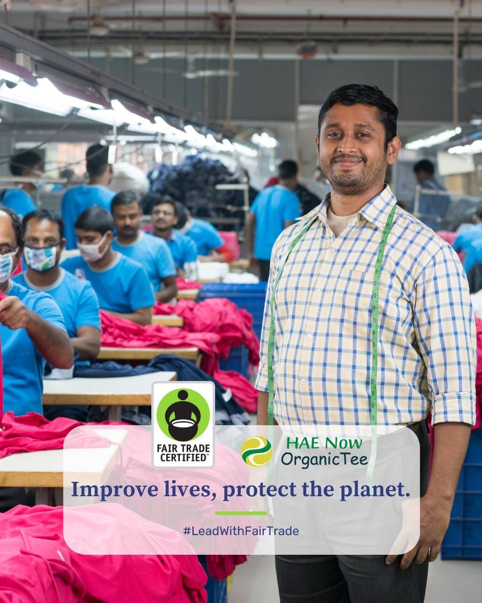 haenow's tweet image. This #FairTradeMonth we celebrate the people behind our products and the positive change fair trade brings to communities and the planet. #LeadWithFairTrade