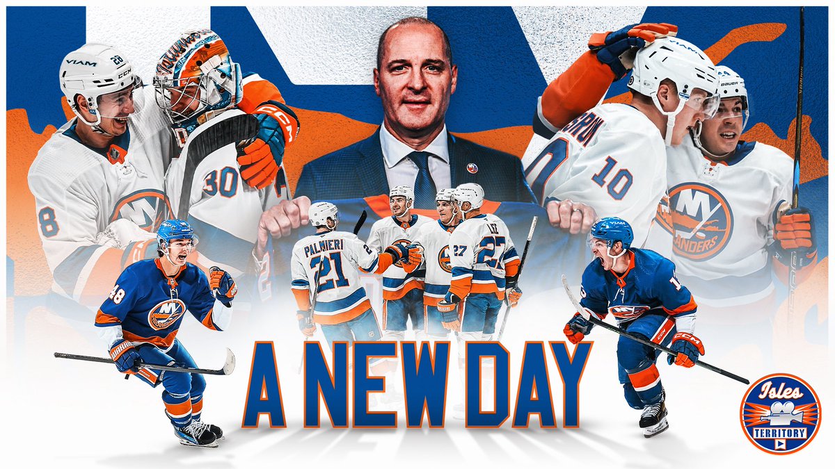 IslesTerritory's tweet photo. A New Day. 

New York Islanders 2025-26 season hype video. 

One week. #Isles https://t.co/sjOuSWzpNn