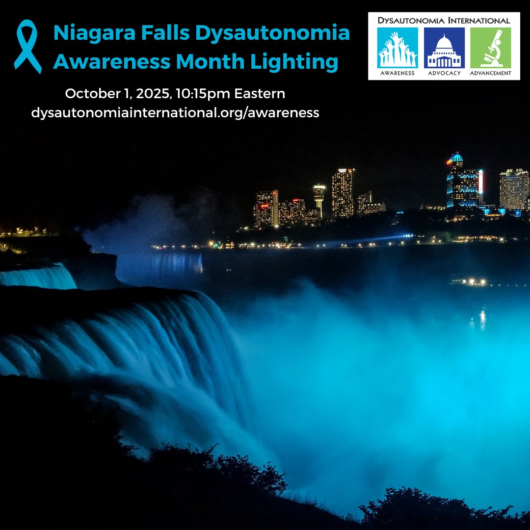 Dysautonomia Intl. (@dysautonomia) on Twitter photo The mighty Niagara Falls will help us #MakeNoiseForTurquoise tonight to kick off #DysautonomiaAwarenessMonth, from 10:15pm-10:30pm Eastern. View the lighting at niagarafallslive.com/niagara_falls_… The mighty Niagara Falls will help us #MakeNoiseForTurquoise tonight to kick off #DysautonomiaAwarenessMonth, from 10:15pm-10:30pm Eastern. View the lighting at niagarafallslive.com/niagara_falls_…