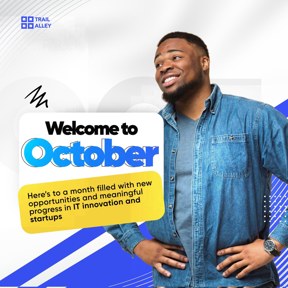 trailalley's tweet image. Hello October!

A fresh month equals a fresh reboot. Just like updating your OS, October is our chance to patch old habits, install new goals, and optimize for growth.

Here’s to a month of productivity, breakthroughs, and smooth performance. 

#TrailAlley
#LearnTechInBenin