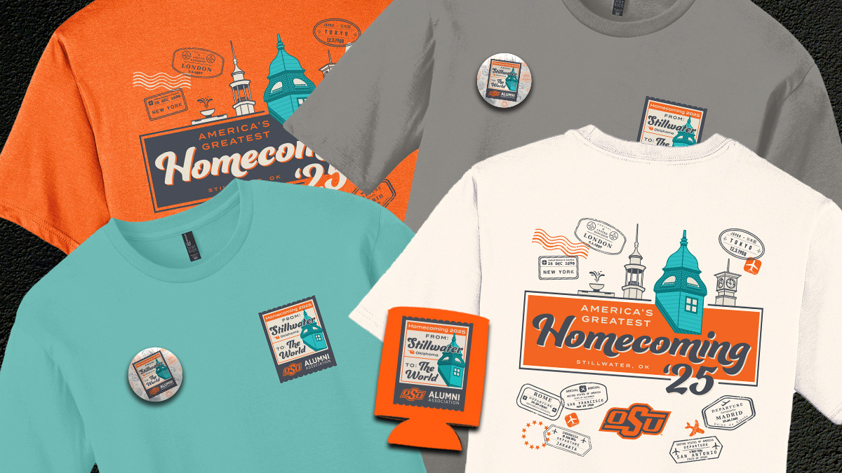 OKStateAlumni's tweet photo. #OKStateAlumni Member Perk: Order your 2025 Homecoming Swag Pack today! Each pack contains:
🤠 Official T-shirt (orange, gray, turquoise or white)
🤠 Commemorative button
🤠 Beverage Koozie

Shipping or pick up at Homecoming is available! Order NOW at https://t.co/r23x73x4FQ.

#okstate #okstatehc #GoPokes