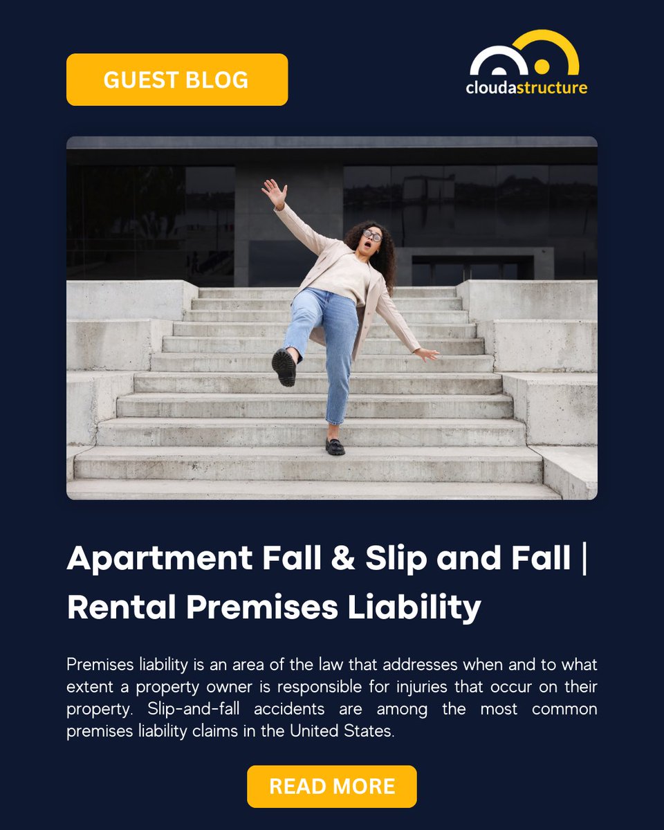 cloudastructure's tweet image. ❄️ Slip-and-fall claims are one of the biggest liability risks for landlords. Who’s responsible — landlord or resident? Our latest blog breaks down the law, risks, and prevention strategies.

Read more 👉 hubs.la/Q03LbMg40

#PremisesLiability #PropertyManagement…