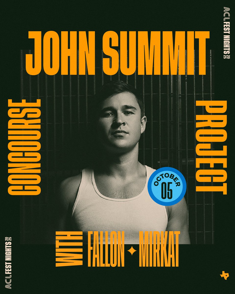 The Concourse Project (@concourseproj) on Twitter photo AUSTIN HOW TF WE FEELIN BABY?! <a href="/johnsummit/">John Summit</a> is coming through this Sunday night for the official ACL afters 🔥
TICKETS ARE ON SALE NOW! 🚨
Head to concourseproject.com to secure yours now — these will go quick!! AUSTIN HOW TF WE FEELIN BABY?! <a href="/johnsummit/">John Summit</a> is coming through this Sunday night for the official ACL afters 🔥
TICKETS ARE ON SALE NOW! 🚨
Head to concourseproject.com to secure yours now — these will go quick!!