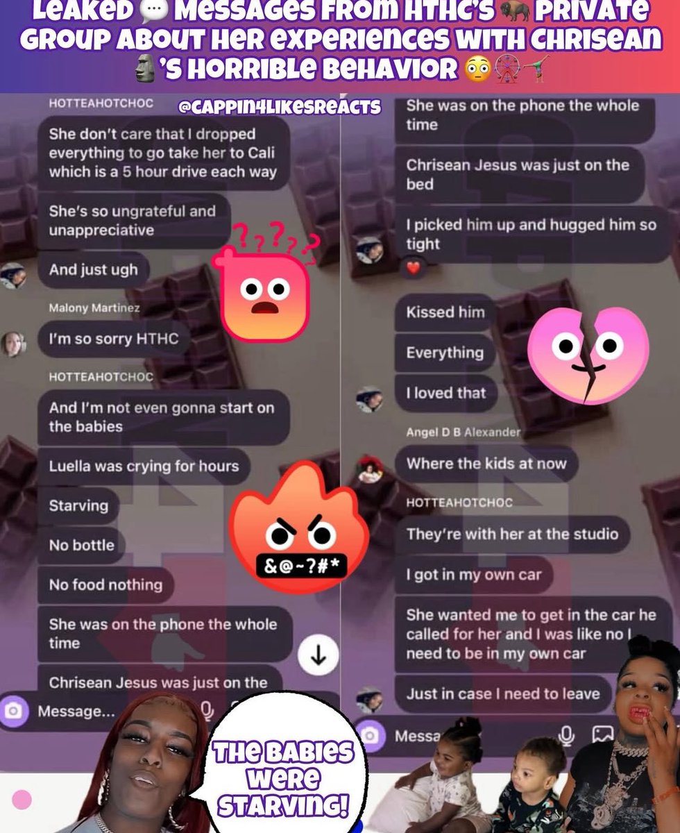 Hot piss leak chats about Chrisean being a shitty mom has dropped! 🤣