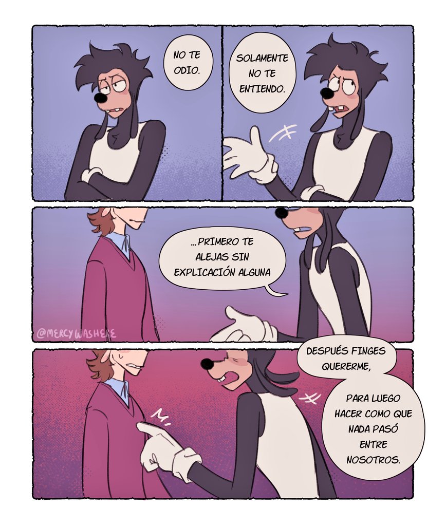 Un cómic #maxley rancio que hice hace meses como examen final pa la uni xD no tiene contexto como tal, solo lo basé en una experiencia mía:P
heavily inspired by <a href="/AniitaDraw/">AnaHí 📻</a> 

#AnExtremelyGoofyMovie (1/2)