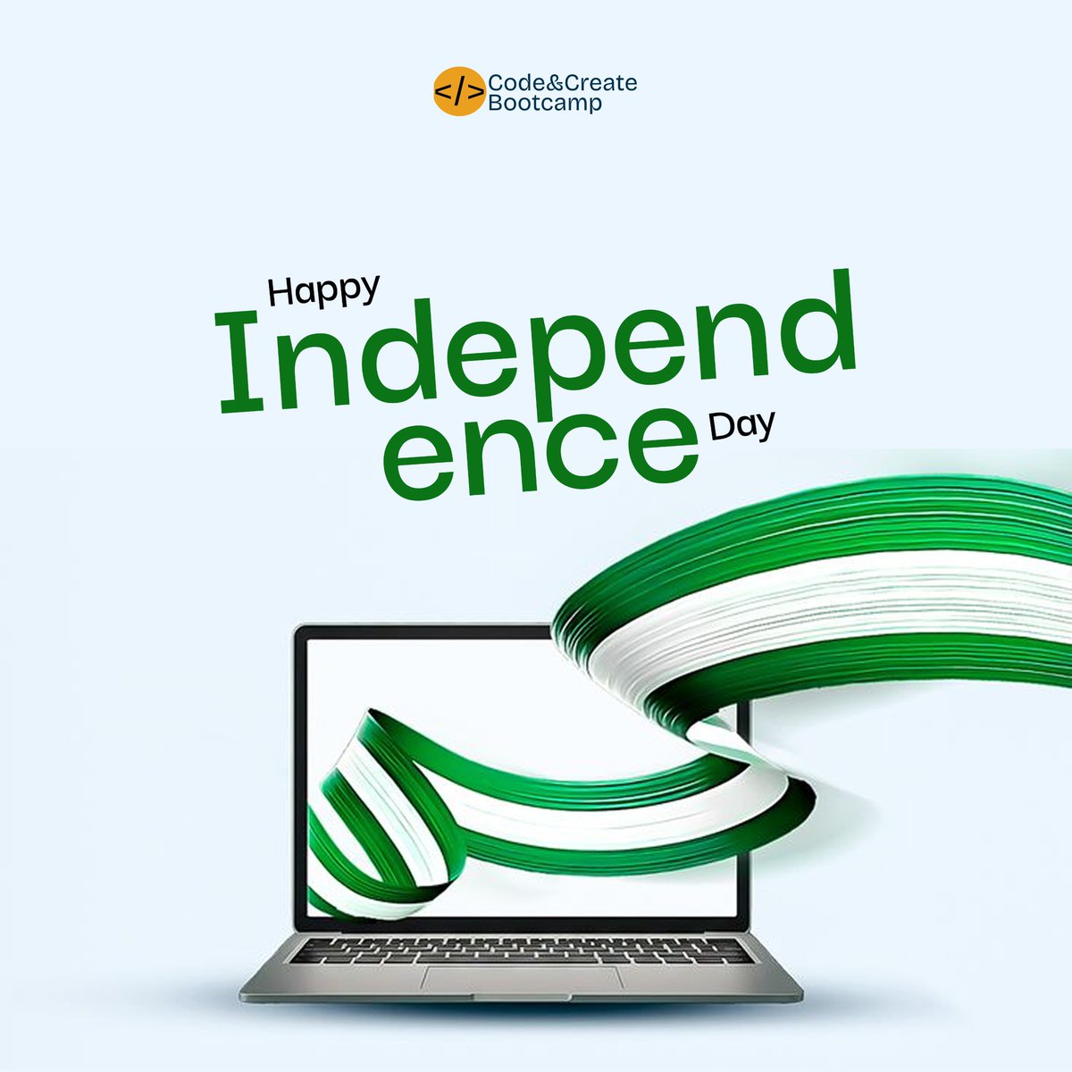 codecreatehq's tweet image. Happy Independence Day, Nigeria! 💚🤍💚
Freedom is more than a word, it’s the power to dream, build & create.
Here’s to a future driven by innovation & skills. 🇳🇬✨
#HappyIndependenceDay #NigeriaAt65 #CodeAndCreateBootcamp