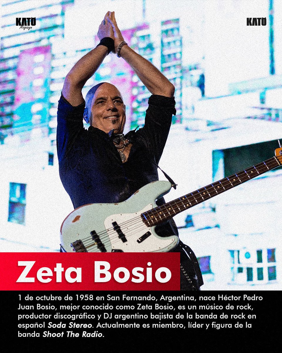 Kato_MUARC's tweet photo. Hoy es día de festejo para los fans de @sodastereo por su esperado regreso a escenarios y por qué hoy es cumpleaños del mejor bajista de todos los tiempos ❤️🥹 ¡Feliz Cumpleaños @ZetaBosiobyZeta ! Gracias totales por todo ❤️❤️ https://t.co/mnS6MY22Vn