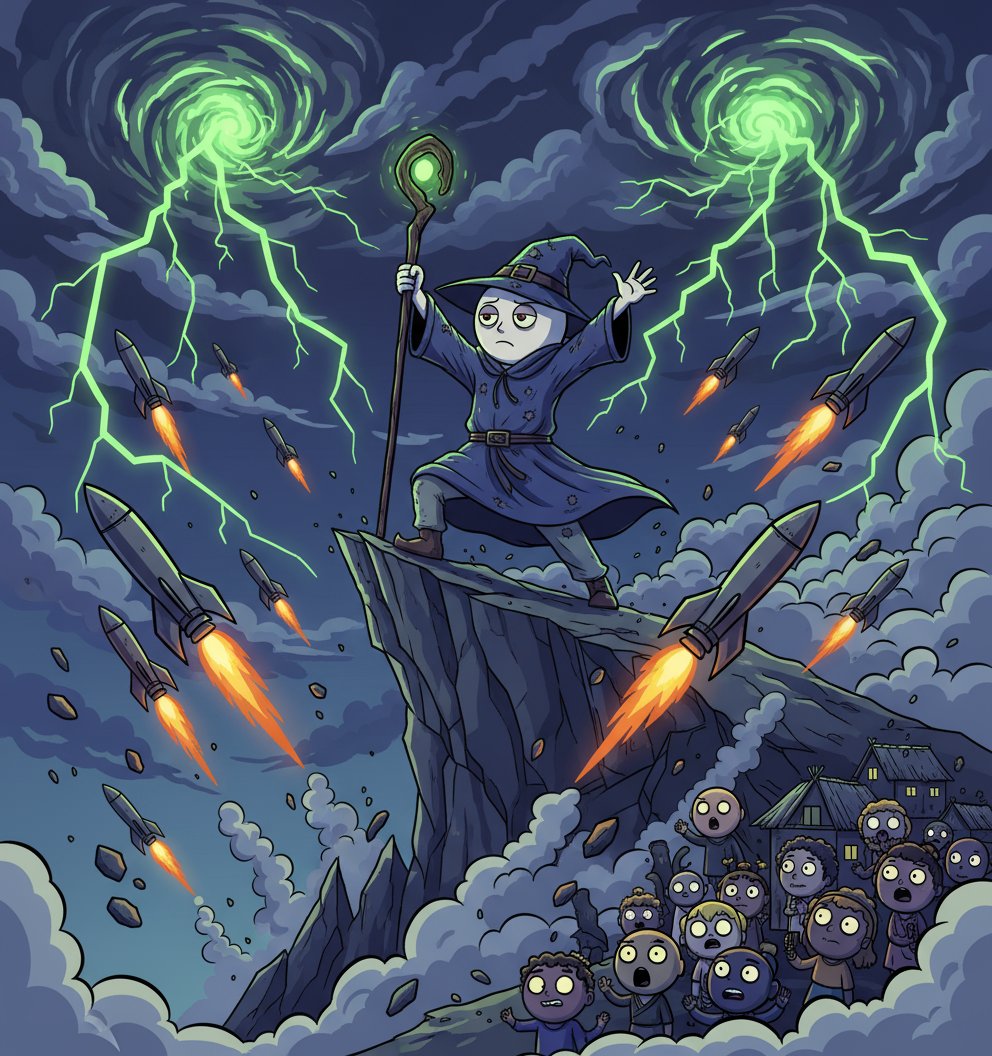 With one powerful inhale, he begins the ritual
Summoning green candles from the depths of copium itself
The spell is cast. The tide is turning. $COPER