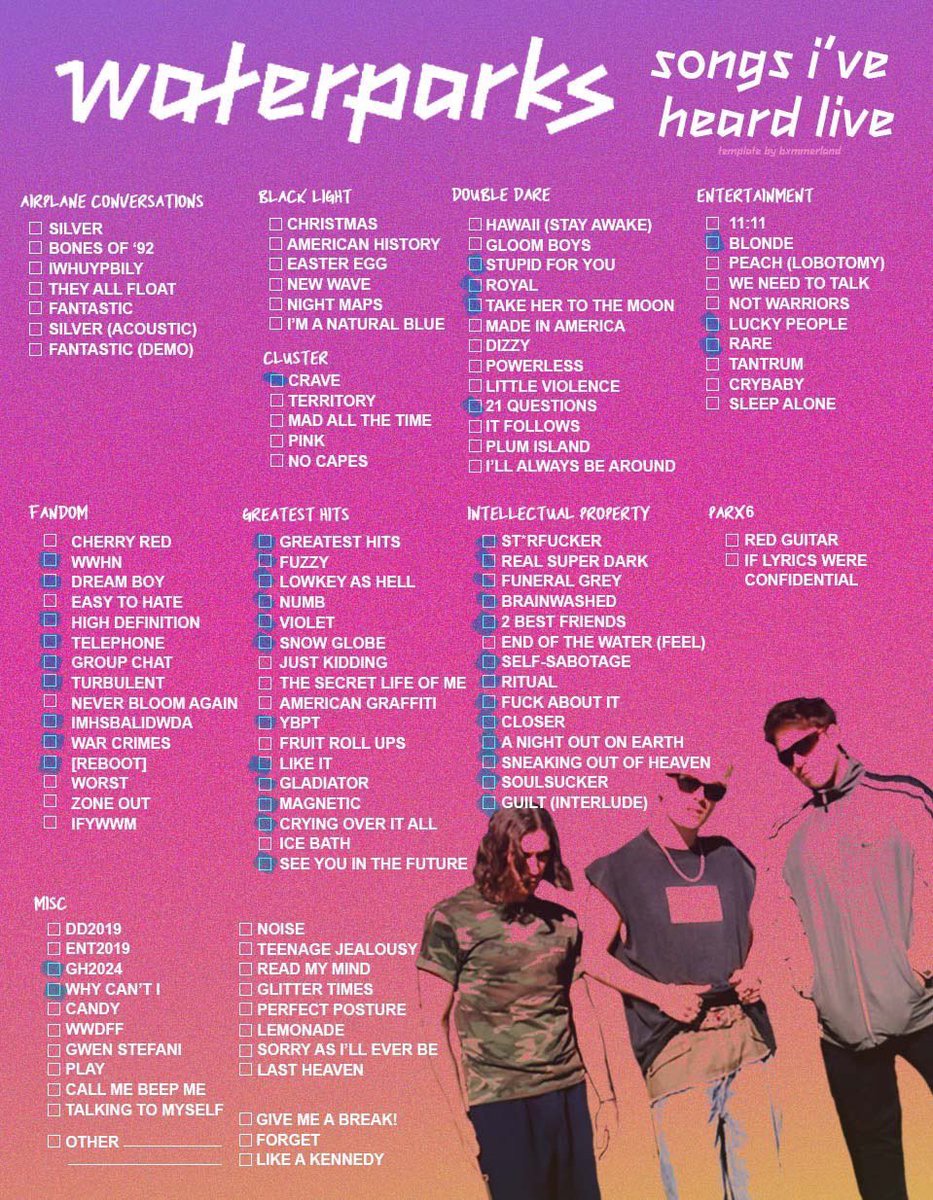 heard the least from my favorite albums bc i was in high school without a ride when they were touring it smh