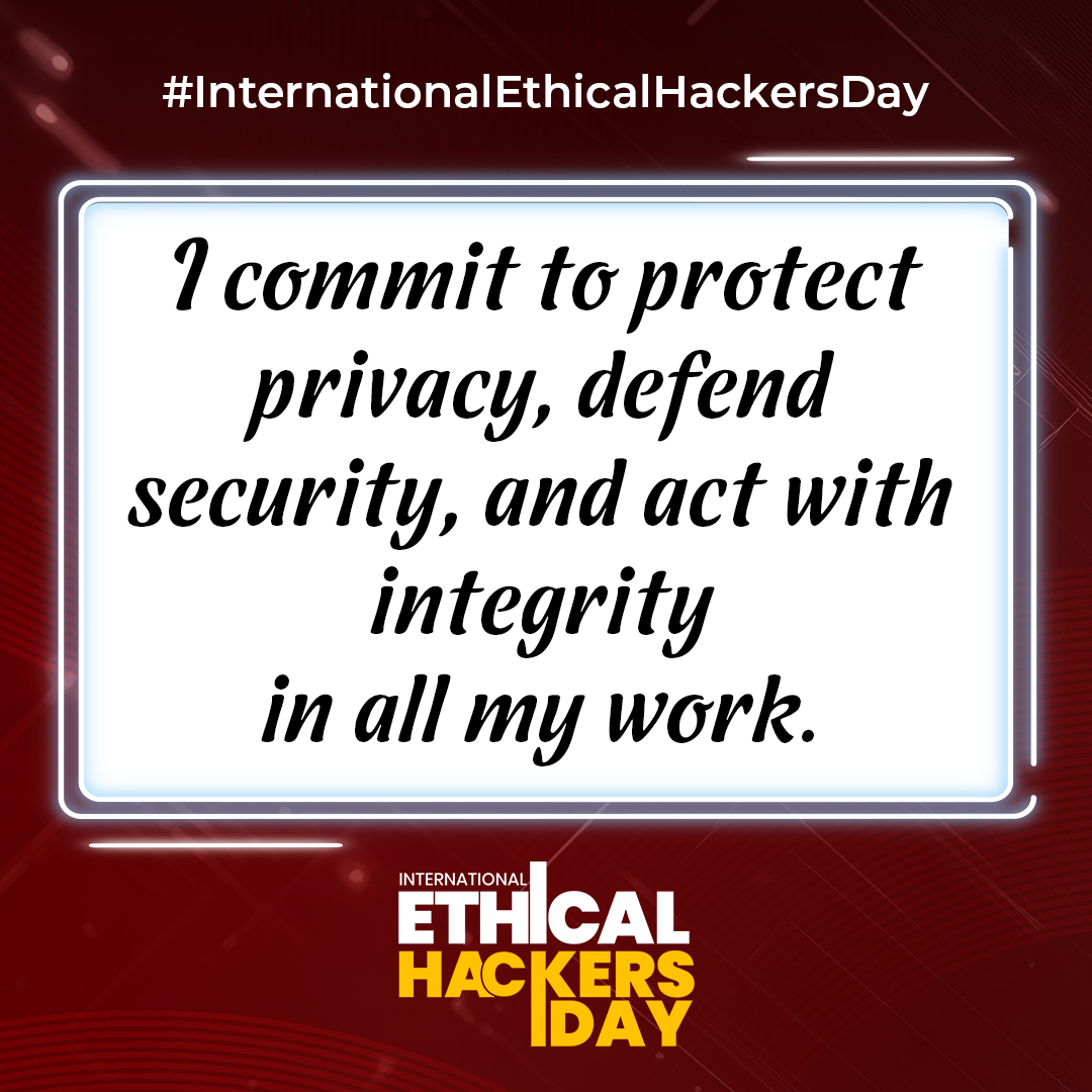 RDarshan927's tweet photo. #IEHD #InternationalEthicalHackersDay https://t.co/QR6jVCrqjk