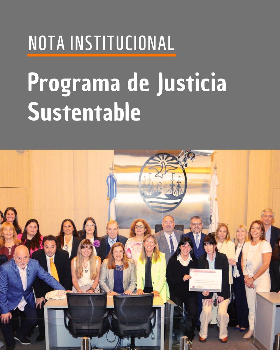 INSTITUCIONALES
El pasado martes 30 de septiembre, en la sala de audiencias de la Cámara Penal, Penal Juvenil, Contravencional y de Faltas situada en Libertad 1040, se realizó el lanzamiento del Programa de «Justicia Sustentable«
Leer nota ➡️ shorturl.at/XViVF