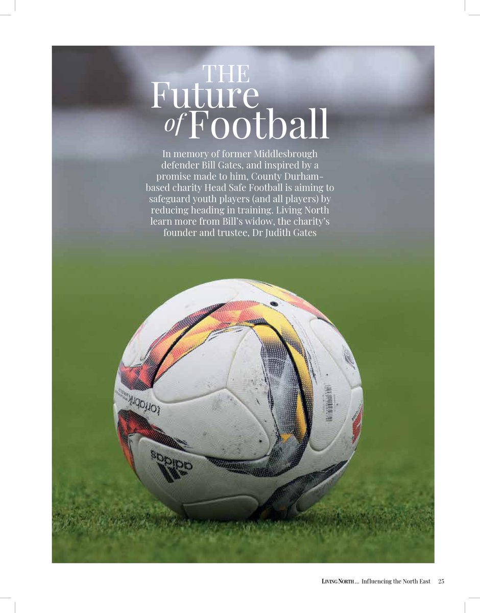headsafecharity's tweet photo. A huge thank you to @Living_North for this wonderful feature in their November issue: The Future of Football ⚽

Our HeadSAFE Education programme is dedicated to protecting every player. https://t.co/Ug4zS60Umv