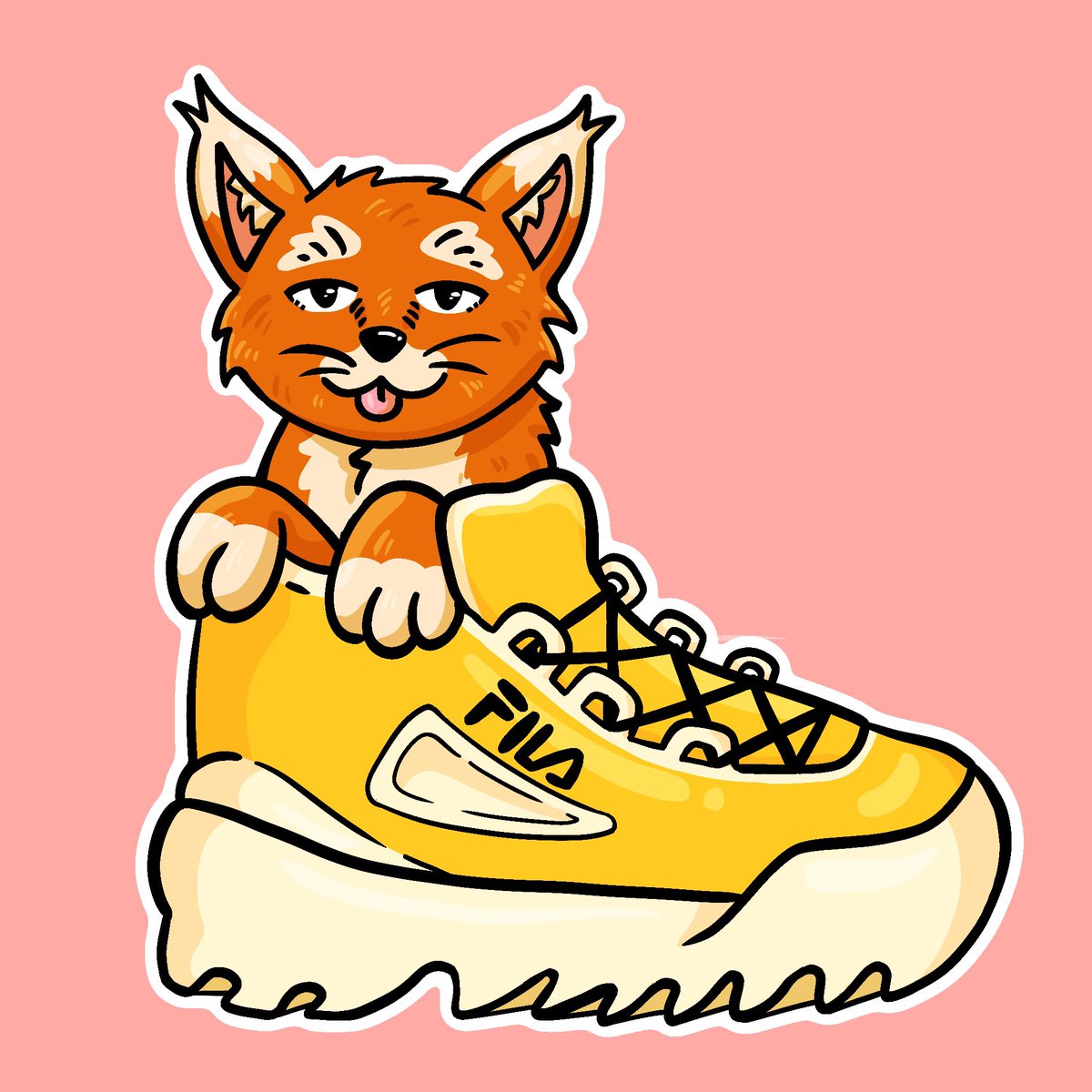 zarzartian's tweet photo. Catober Day 1: Cat in Shoe! Did this guy in two different variations, just for fun! 

#catober2025art 

@artbystepho https://t.co/1ld7v24dRc