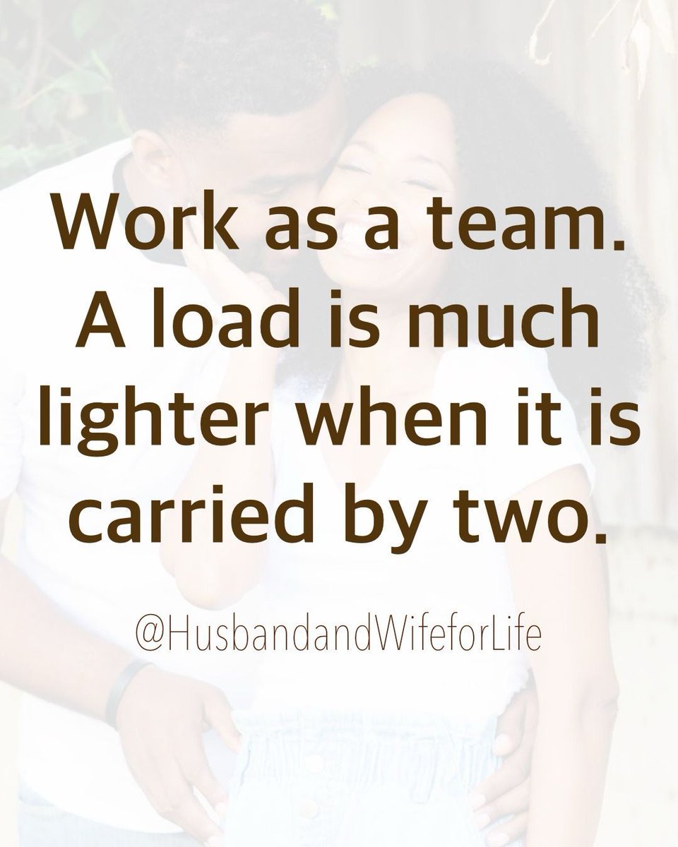 Teamwork makes the marriage work.

#husbandandwifeforlife #marriagelife #forlife #marriagegoals #teammarried #blessedmarriage